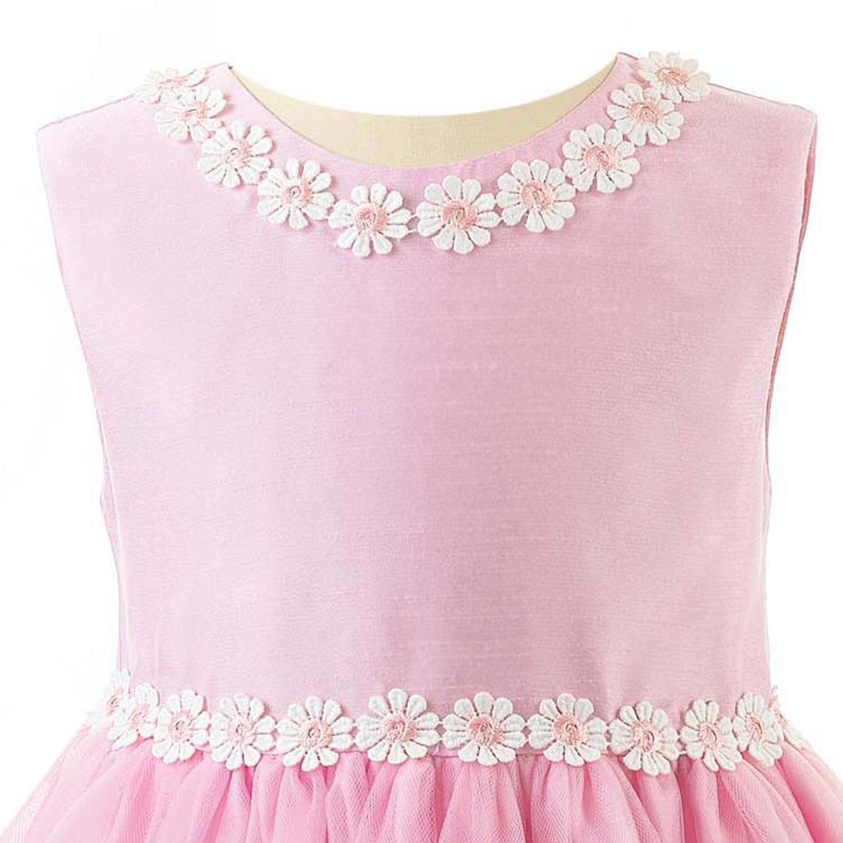 Pink Daisy Tulle Dress