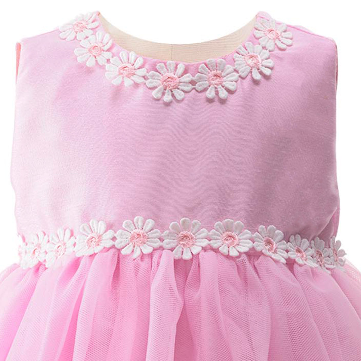 Pink Daisy Tulle Dress