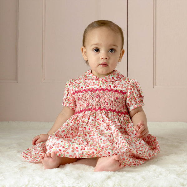 Pink Forget-Me-Not Dress & Bloomers