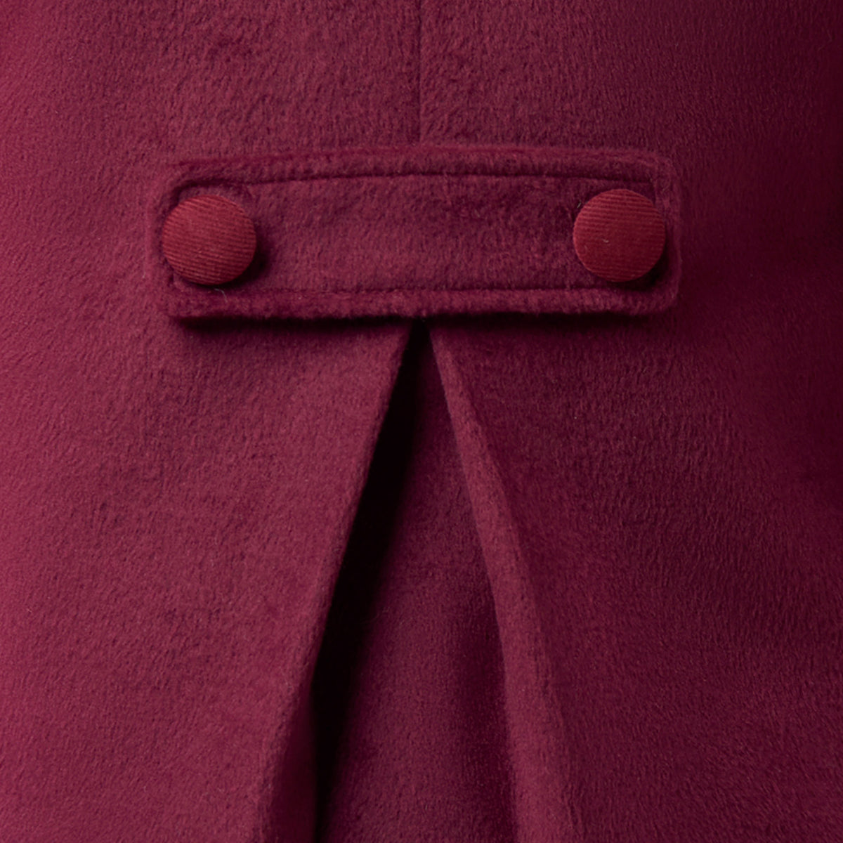 Burgundy Double Breasted Coat