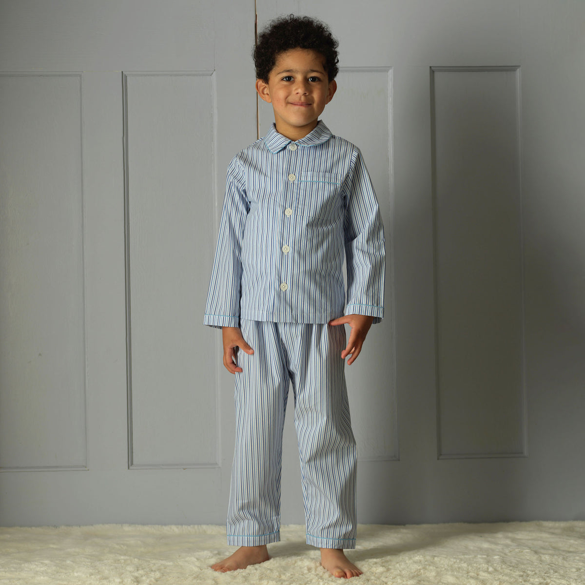 Blue Stripe Classic Pyjamas