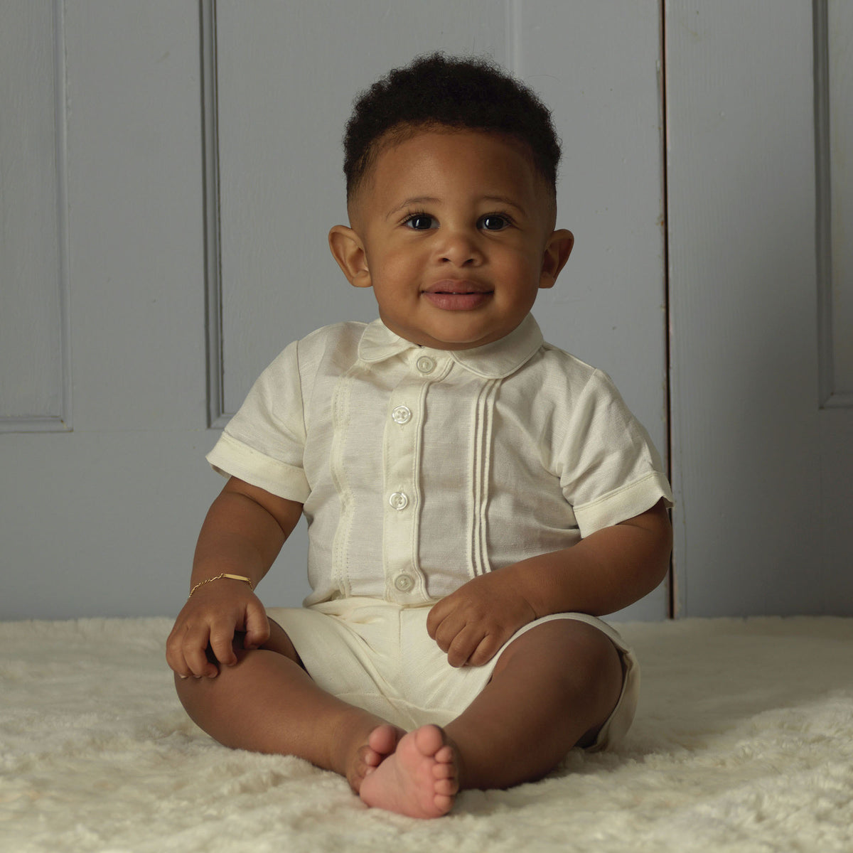 Linen Short and Shirt Set