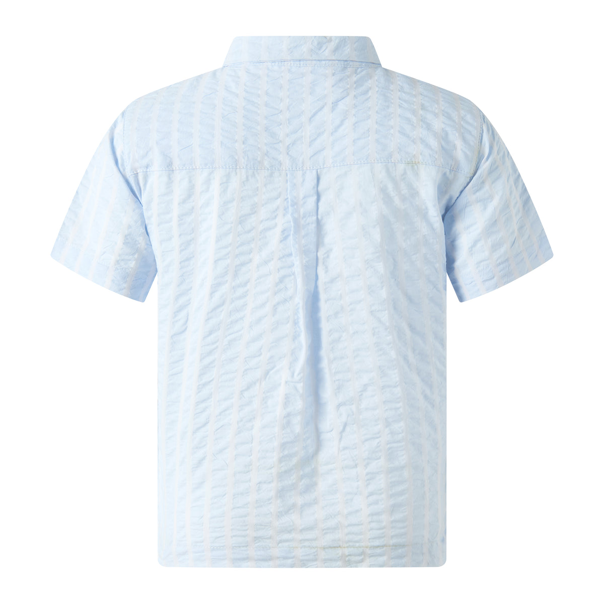 Blue Seersucker Shirt