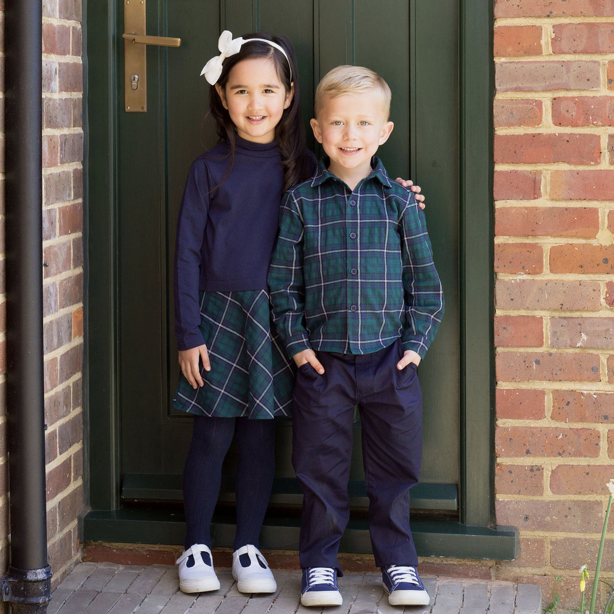 Green Tartan Flannel Shirt