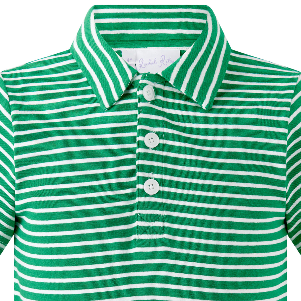 Green Stripe Polo