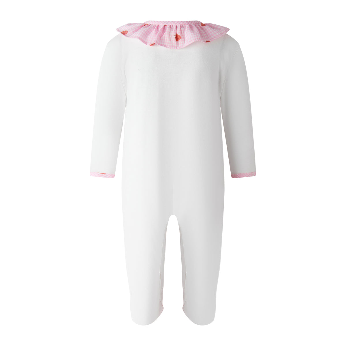Strawberry Frill Collar Babygro
