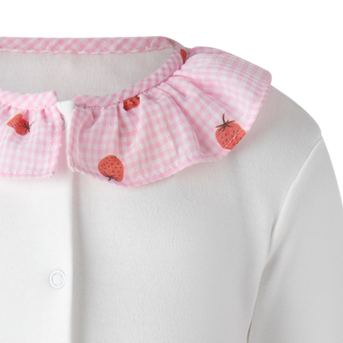Strawberry Frill Collar Babygro