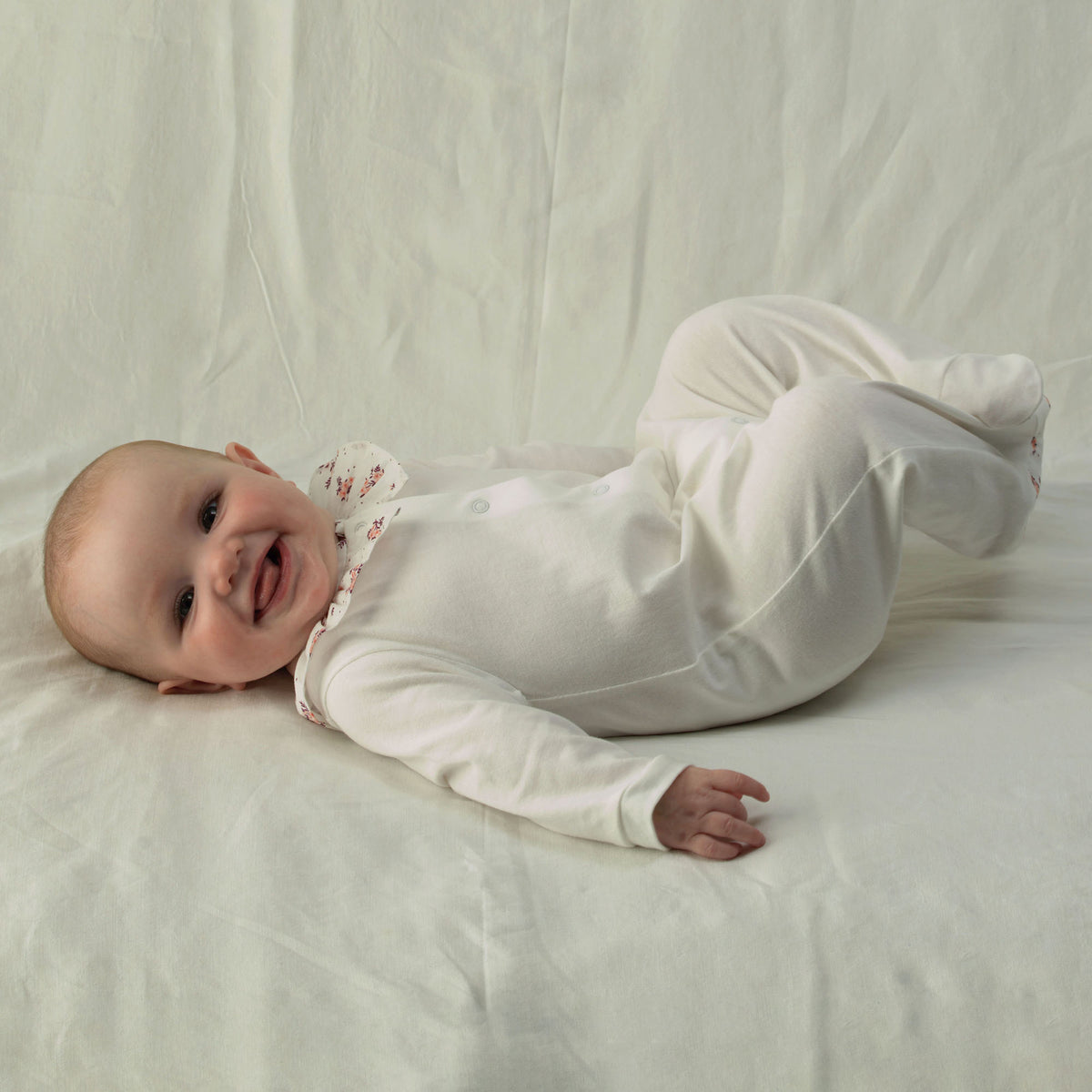 Floral Collar Babygro