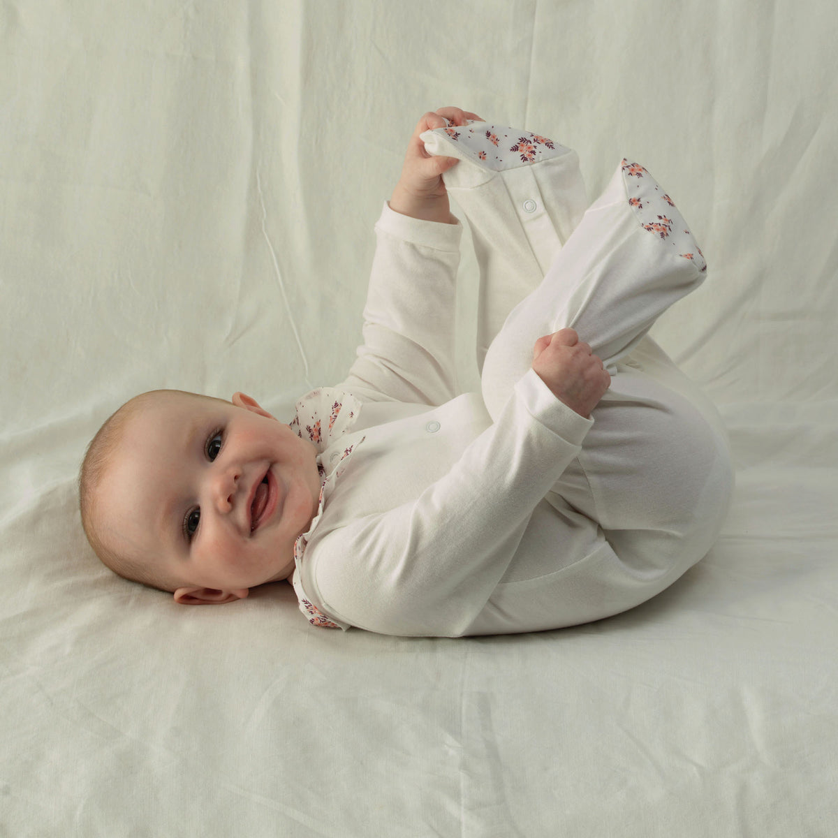 Floral Collar Babygro
