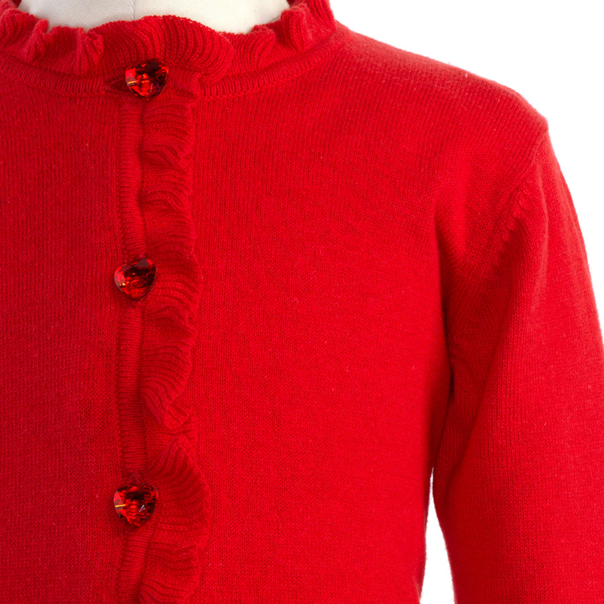 Red Frill Cardigan