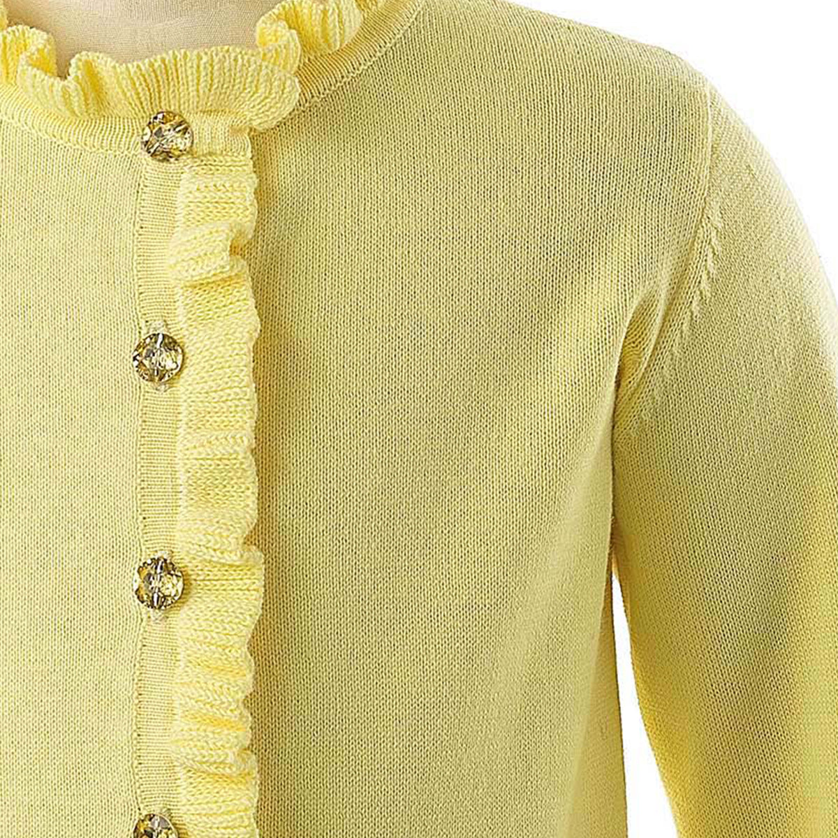 Yellow Frill Cardigan