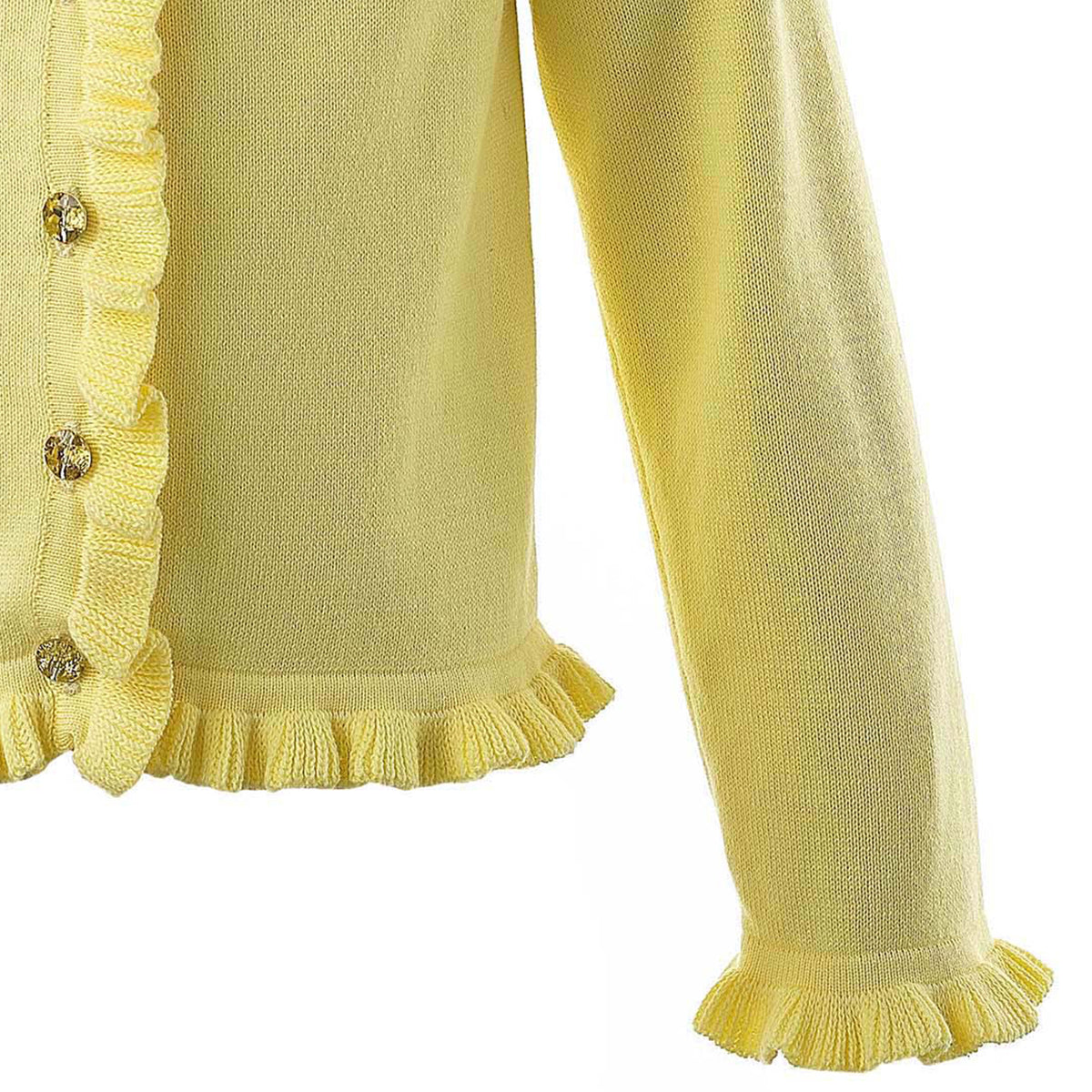 Yellow Frill Cardigan
