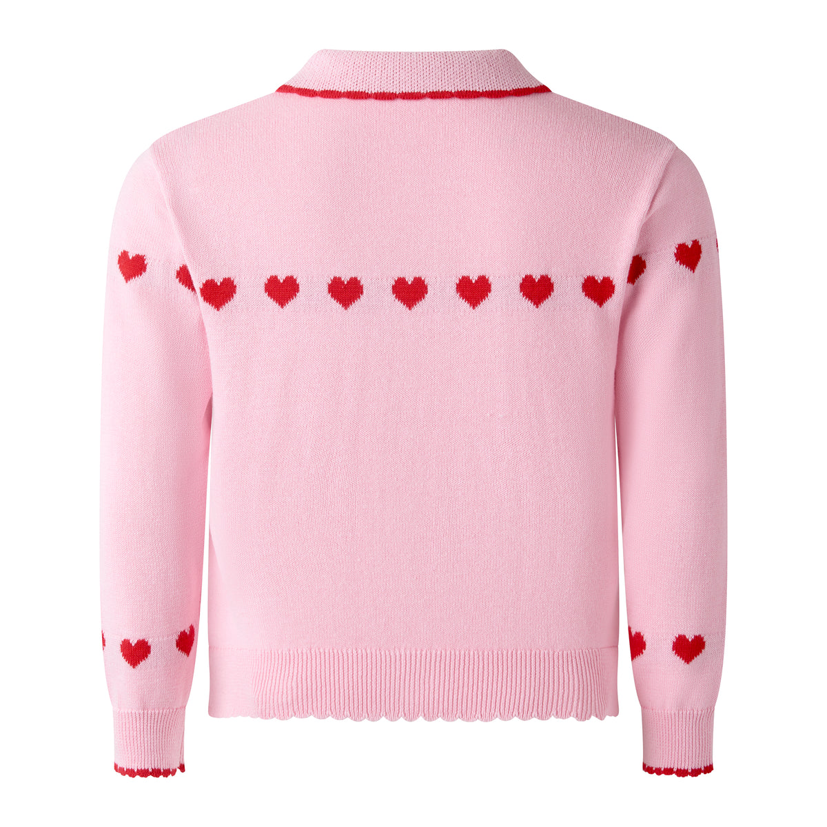 Heart Intarsia Cardigan