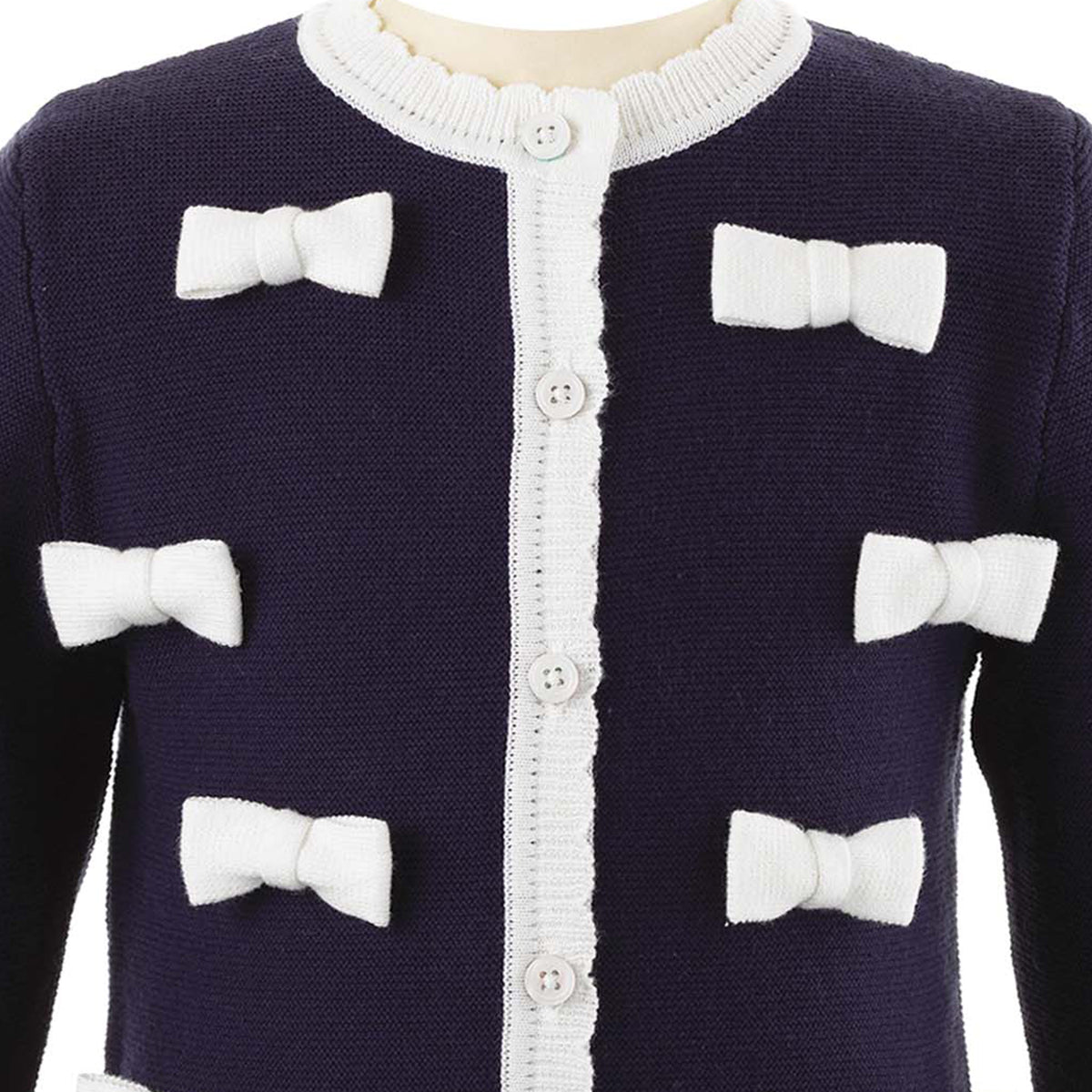 Bow Applique Cardigan