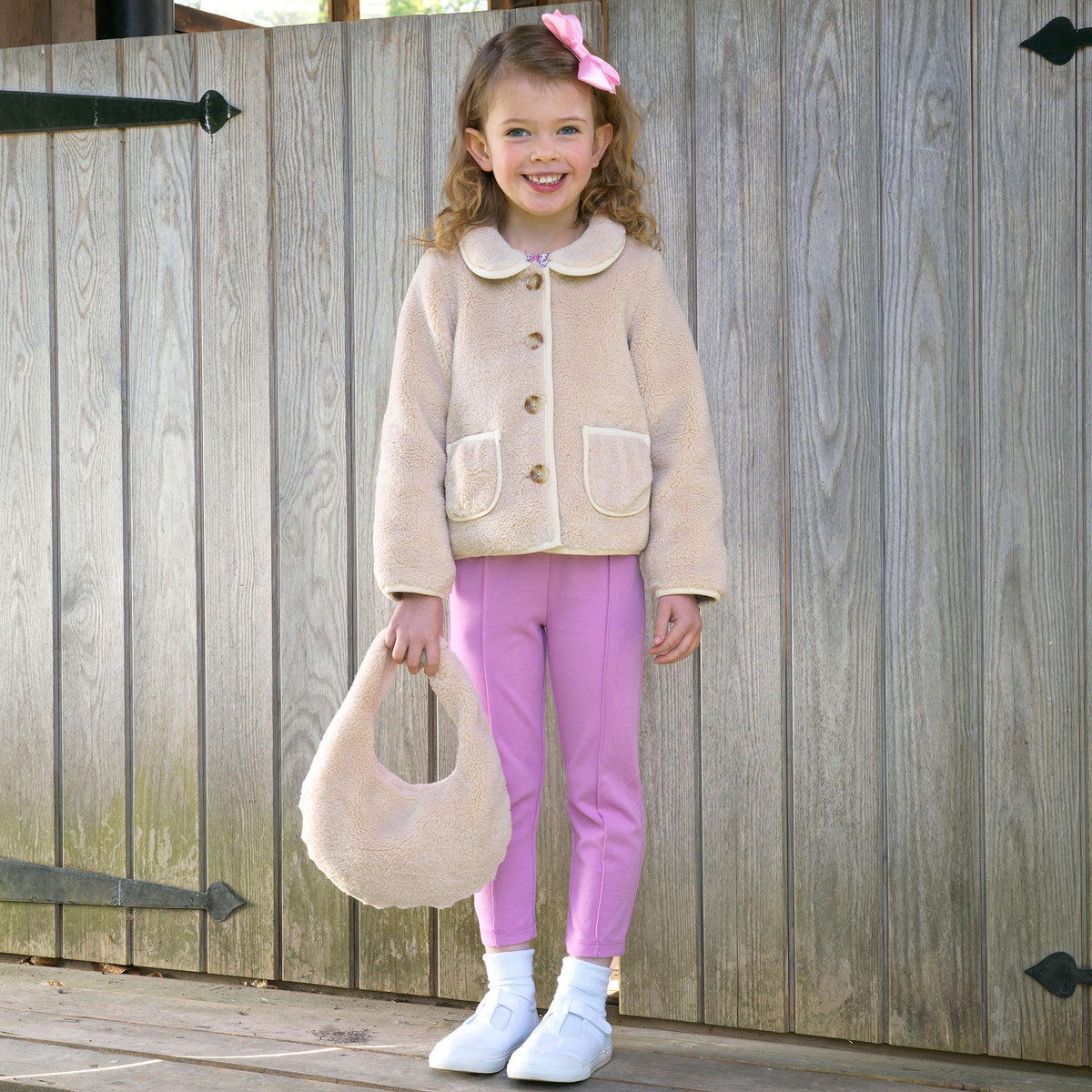 Beige Shearling Jacket
