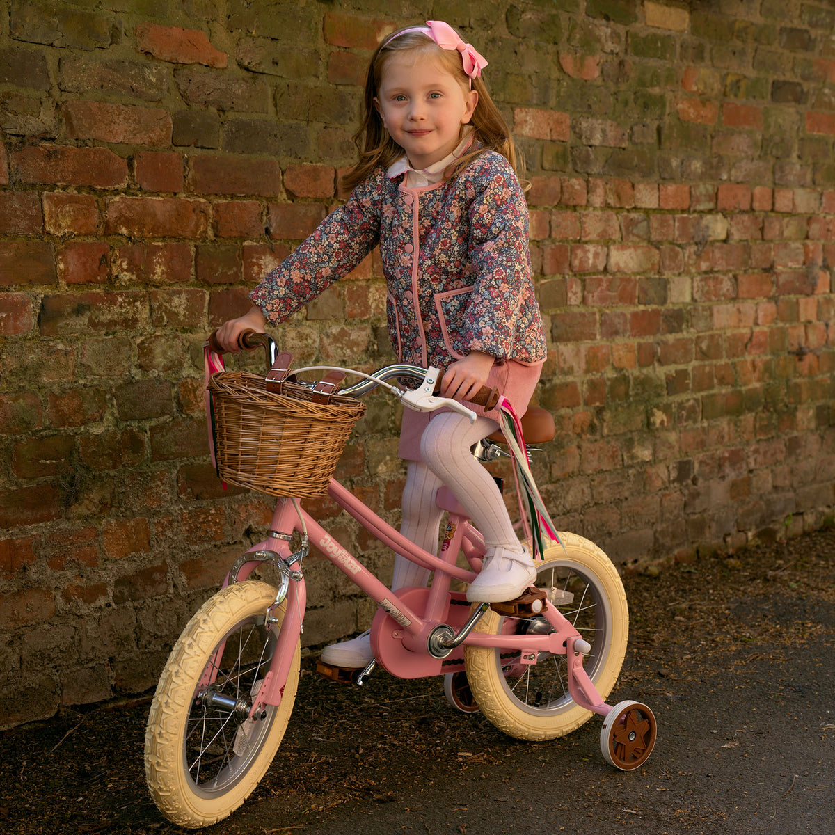 Pink Corduroy Button-front Skirt