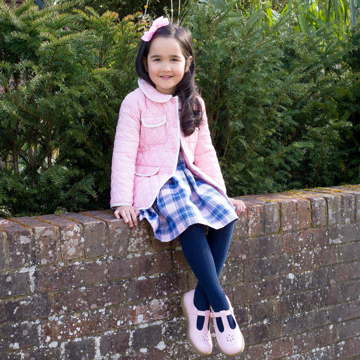 Two-tone Quilted Jacket, Pink