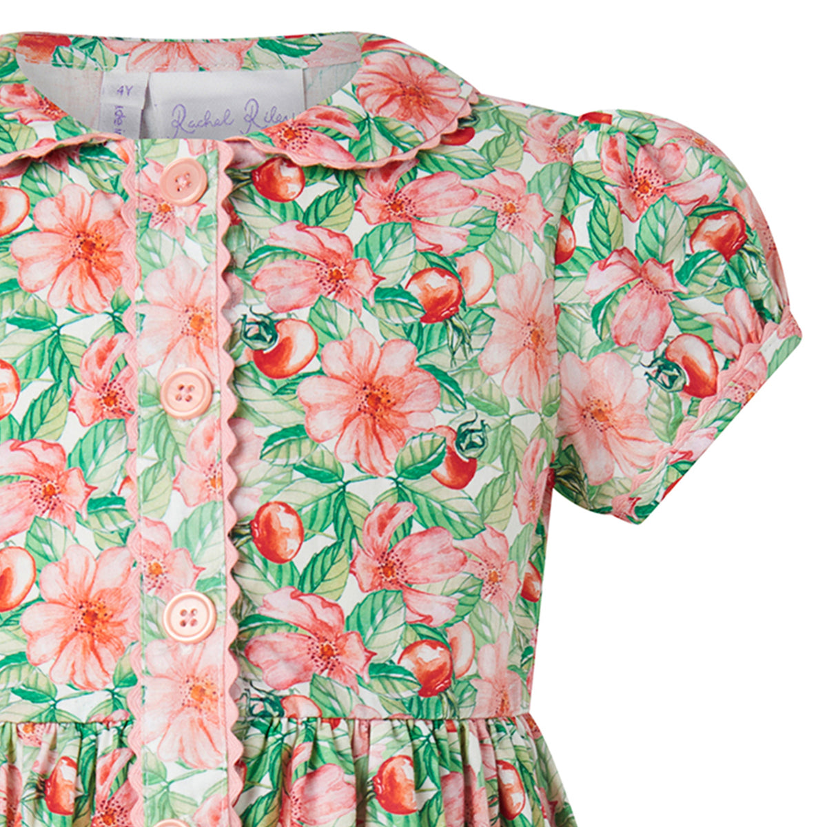 Tropical Fruit Button-front Dress