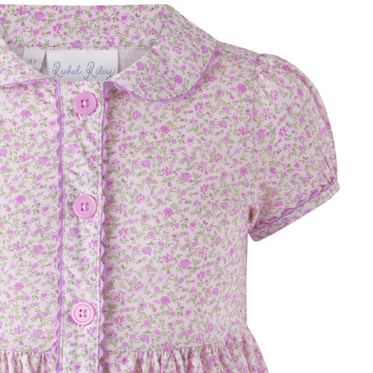 Ditsy Floral Button-Front Dress