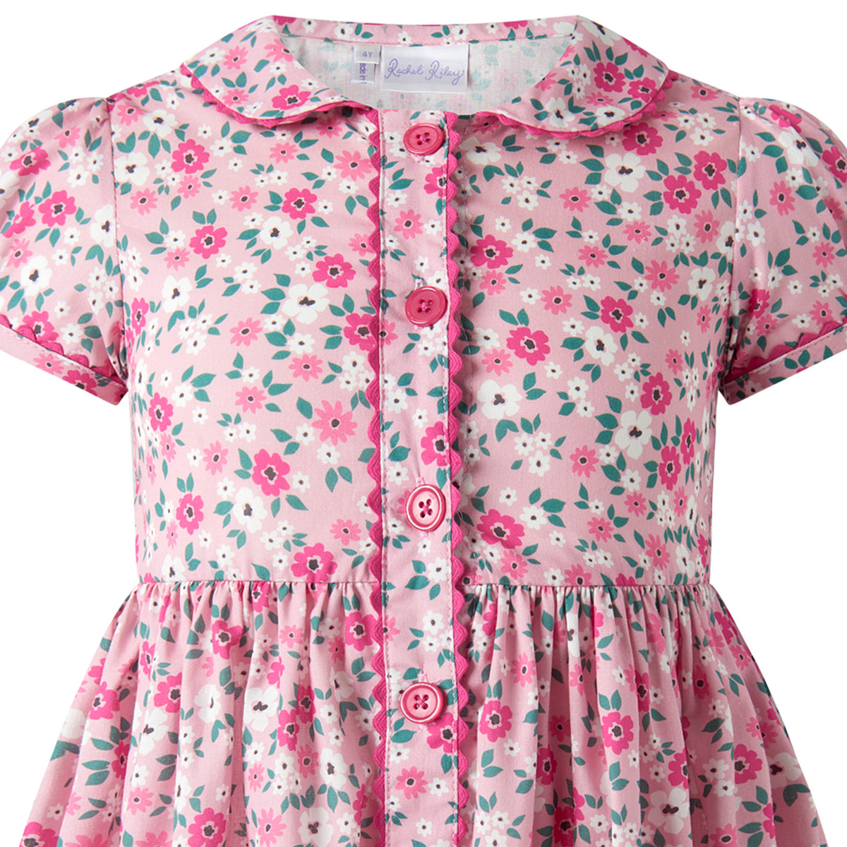 Blossom Flower Button-Front Dress