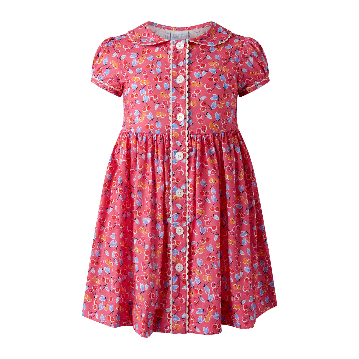 Cherry Red Button-front Dress