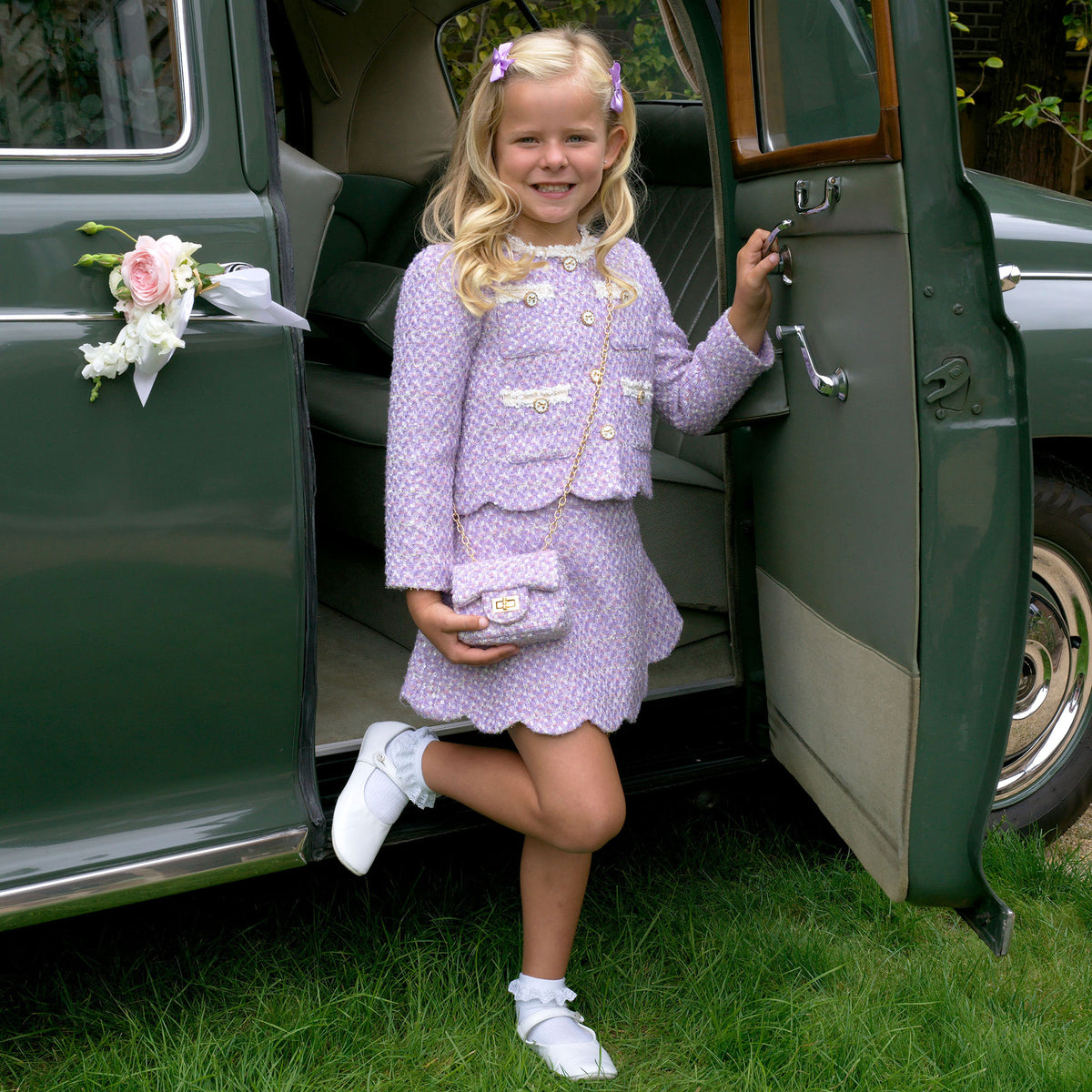 Purple Tweed Gift Set, Girls