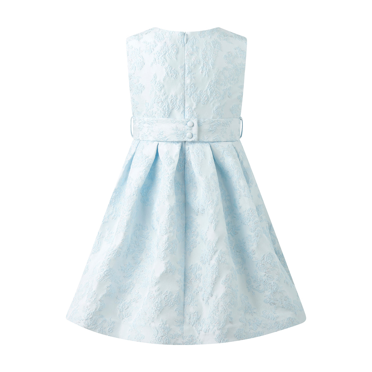 Blue Floral Damask Dress