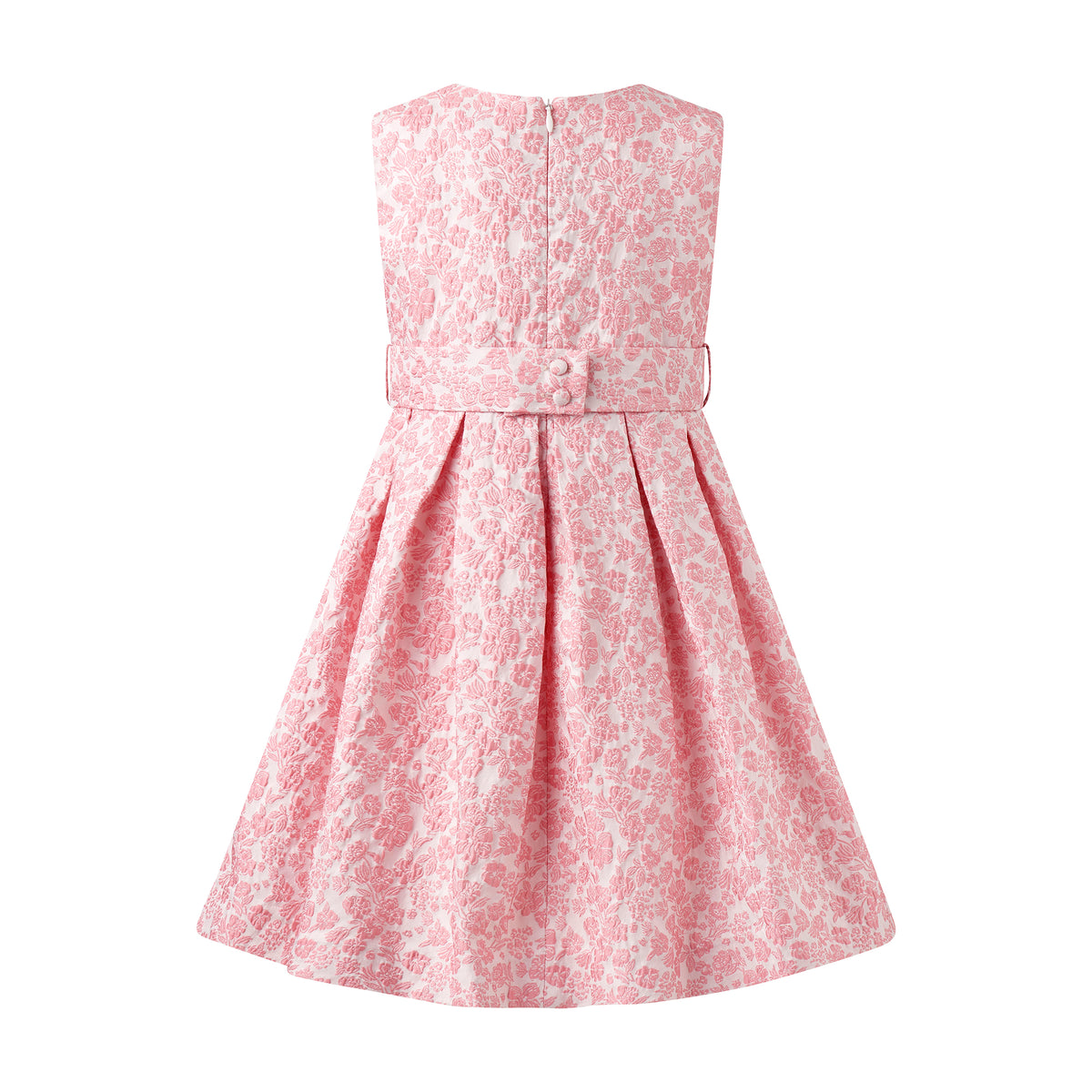 Pink Floral Damask Dress