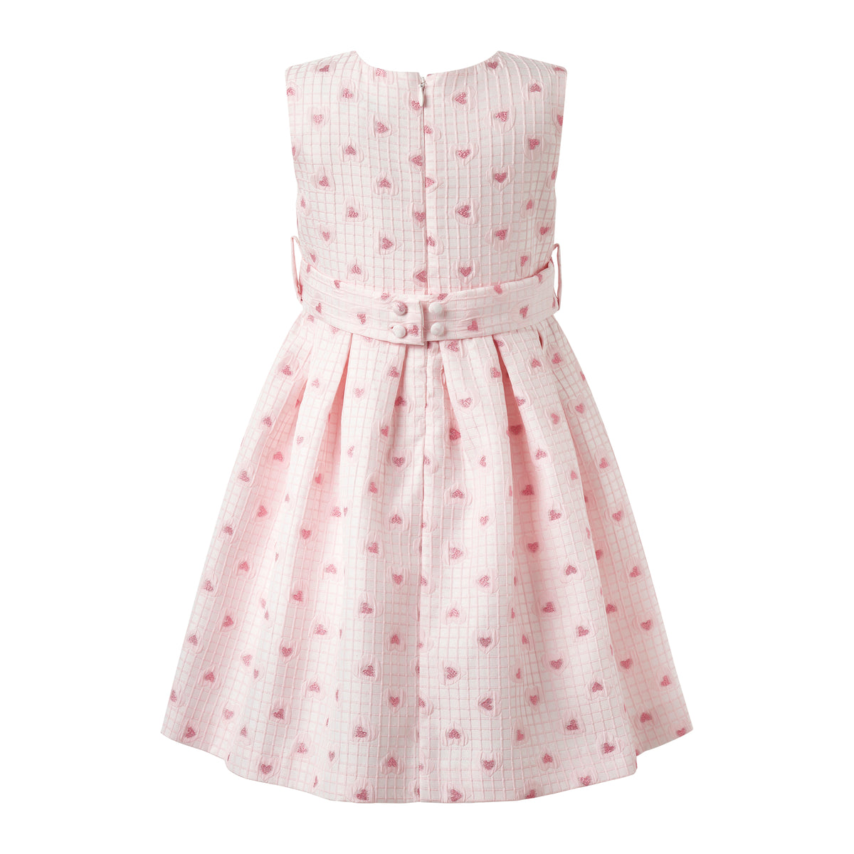 Grid Heart Damask Dress