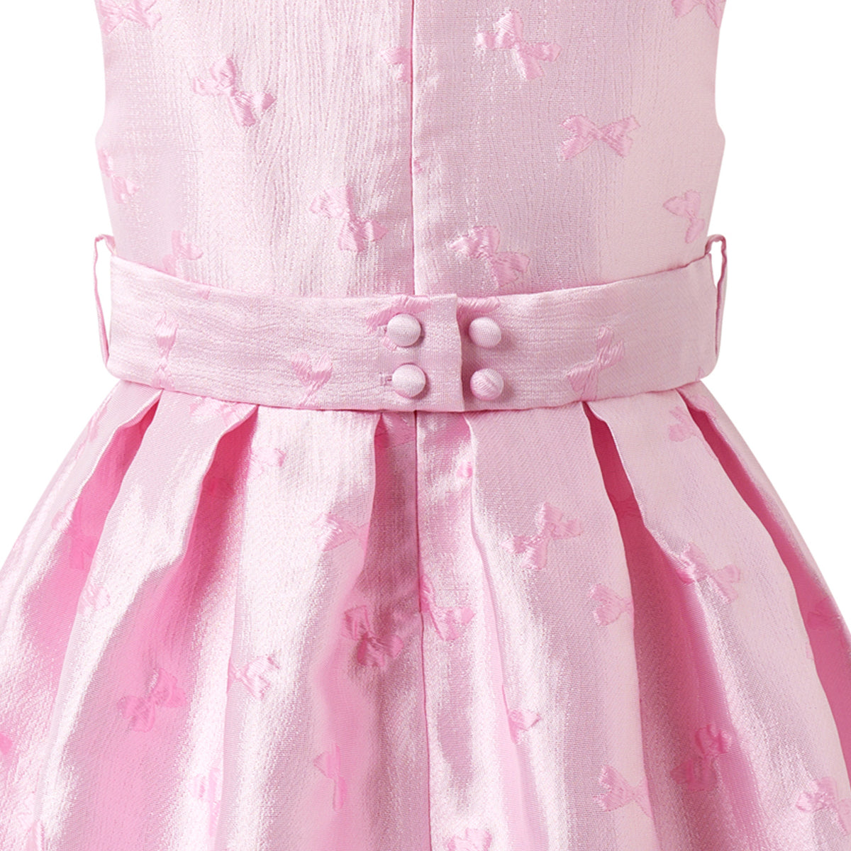 Pink Bow Damask Dress