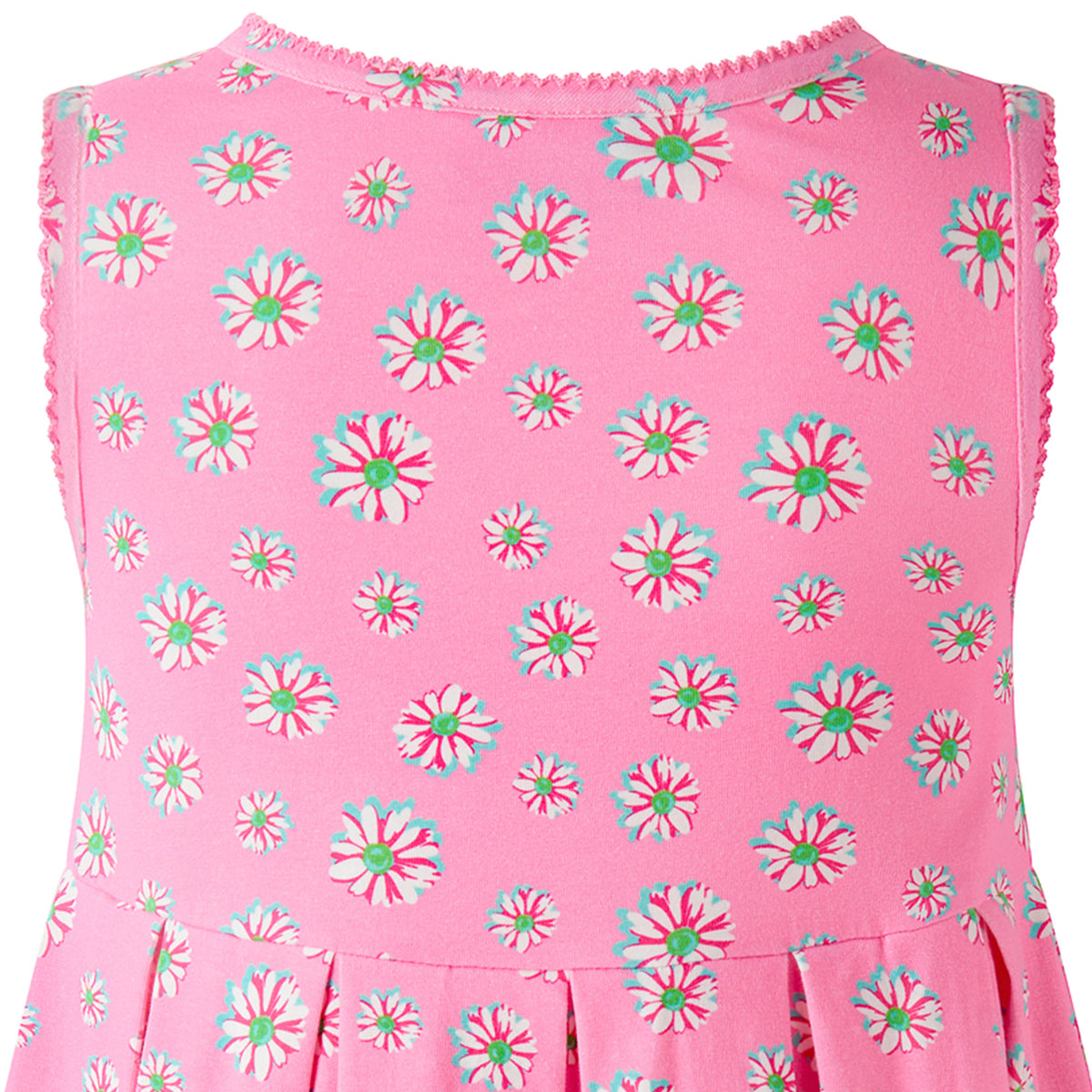 Pink Daisy Jersey Dress