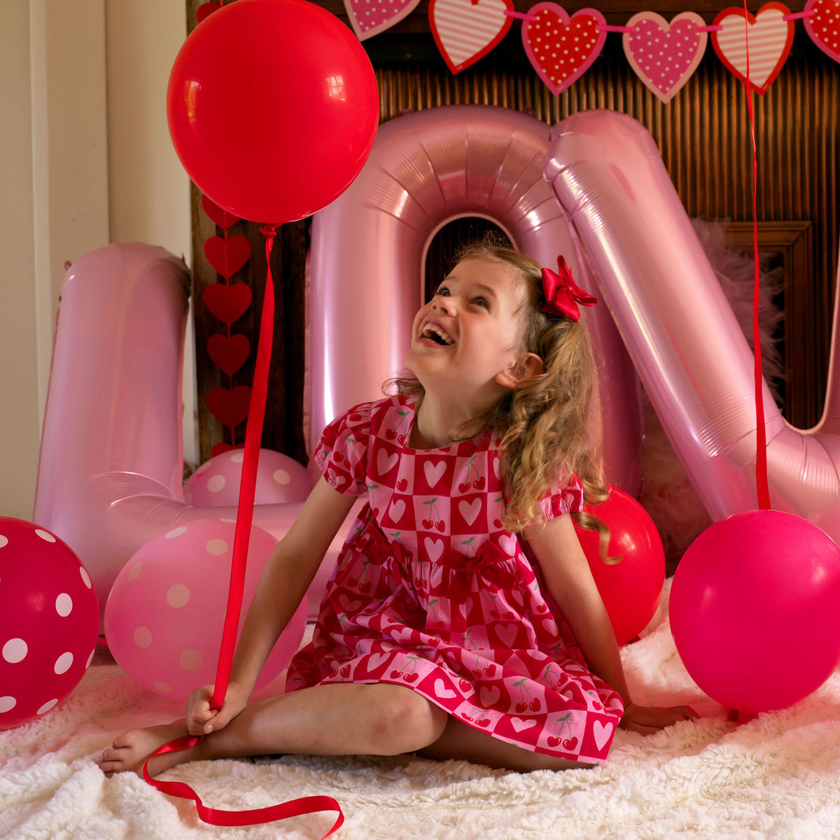 Cherry Heart Bow Dress