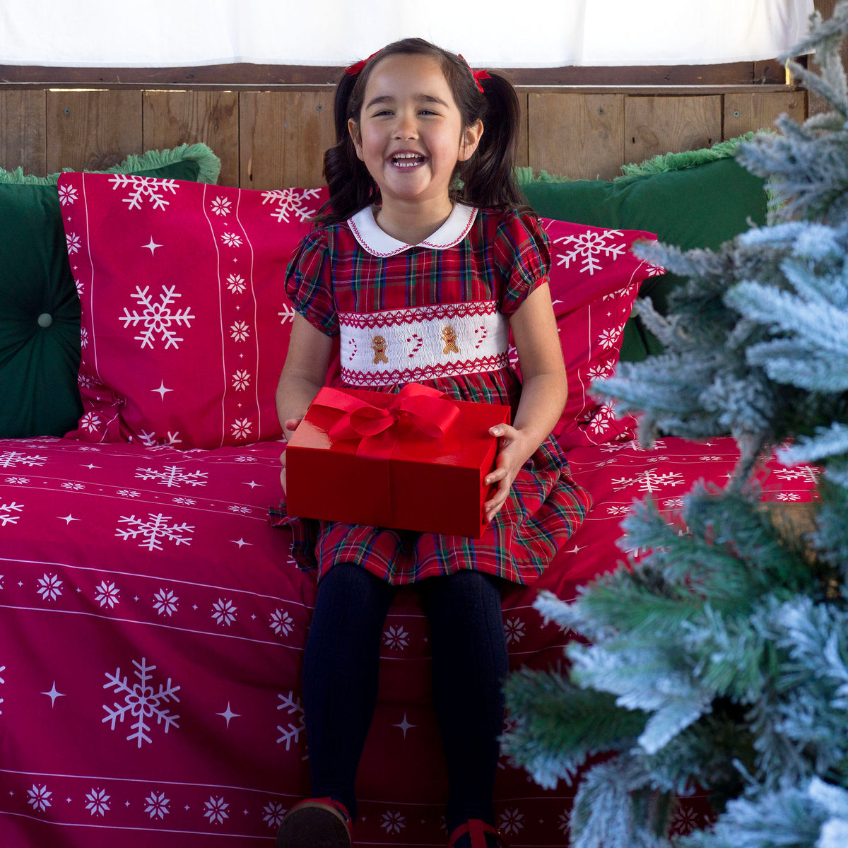 Gingerbread Smocked Dress
