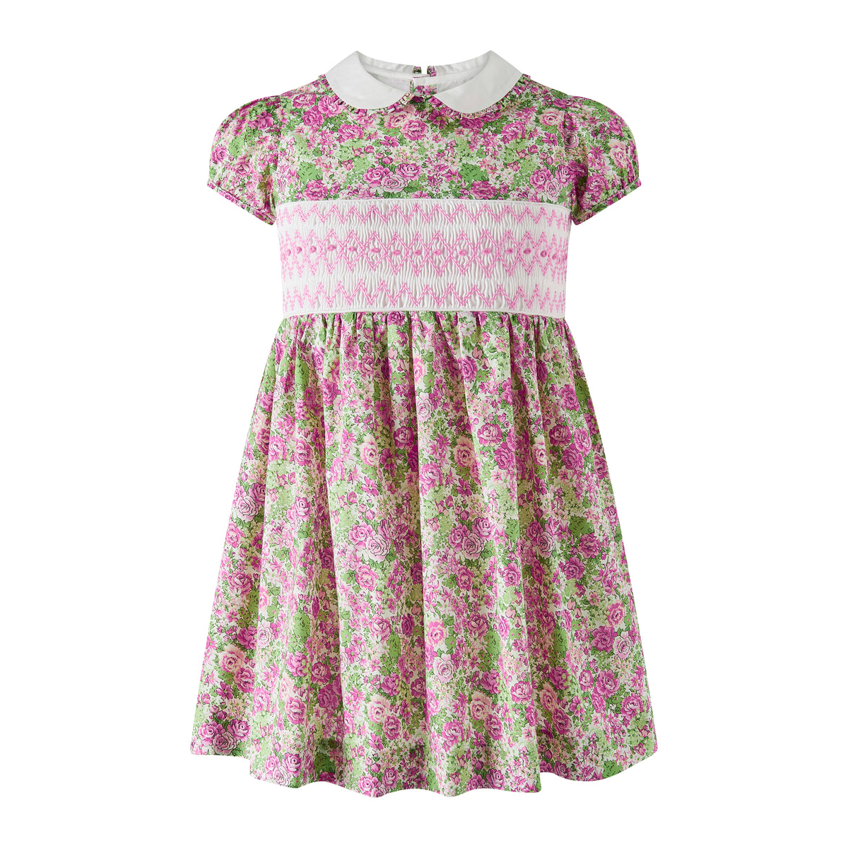 Vintage Rose Smocked Dress
