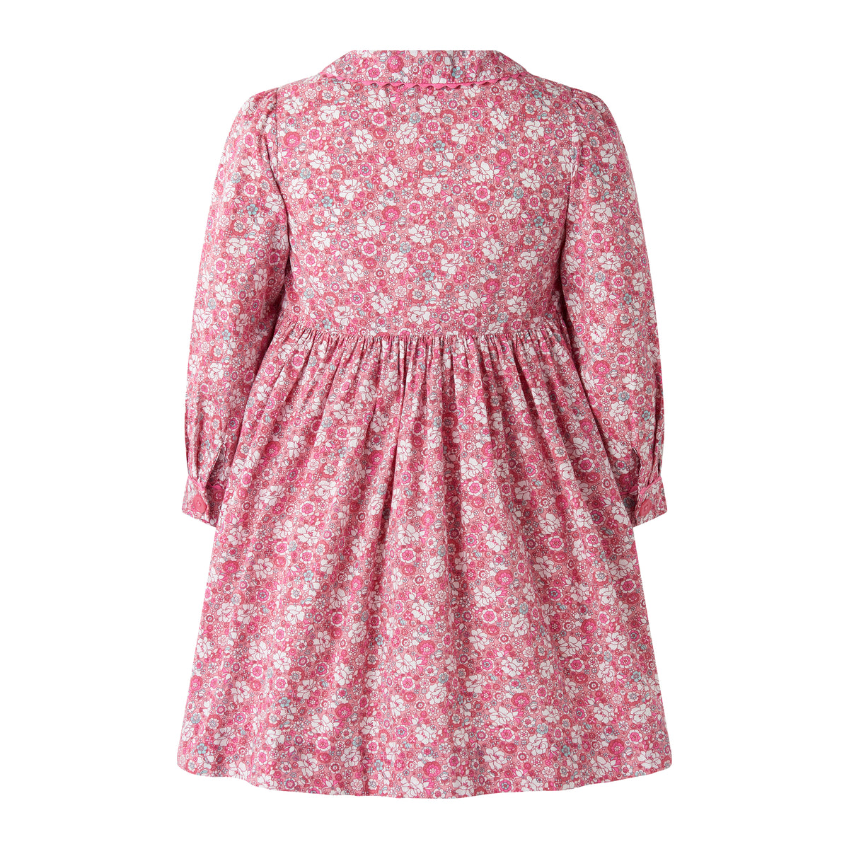 English Garden Smocked Button-Front Dress