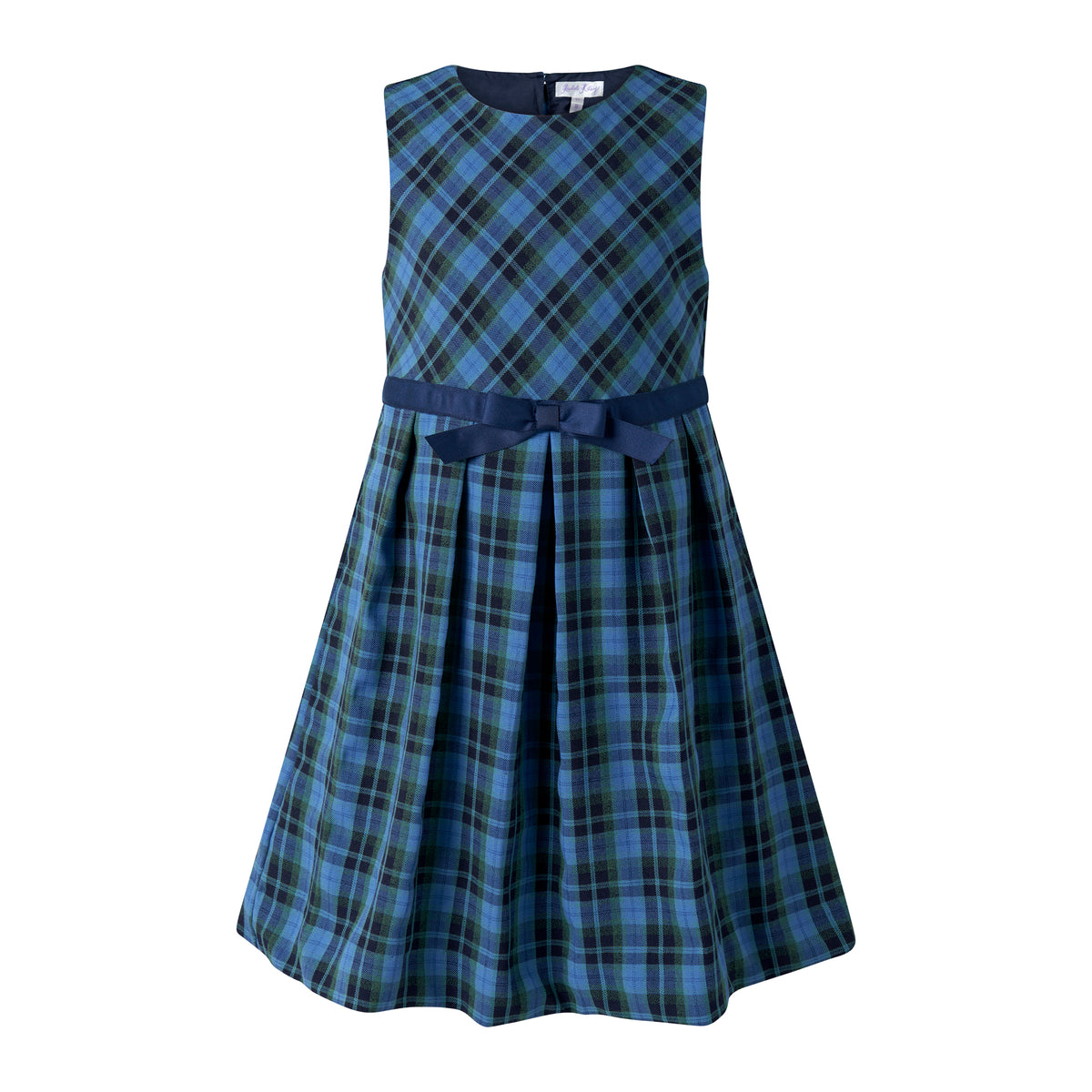 Check Flared Pinafore