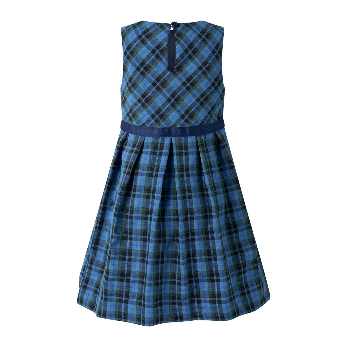 Check Flared Pinafore