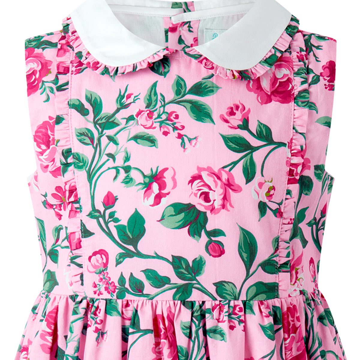 Pink Floral Peter Pan Collar Dress