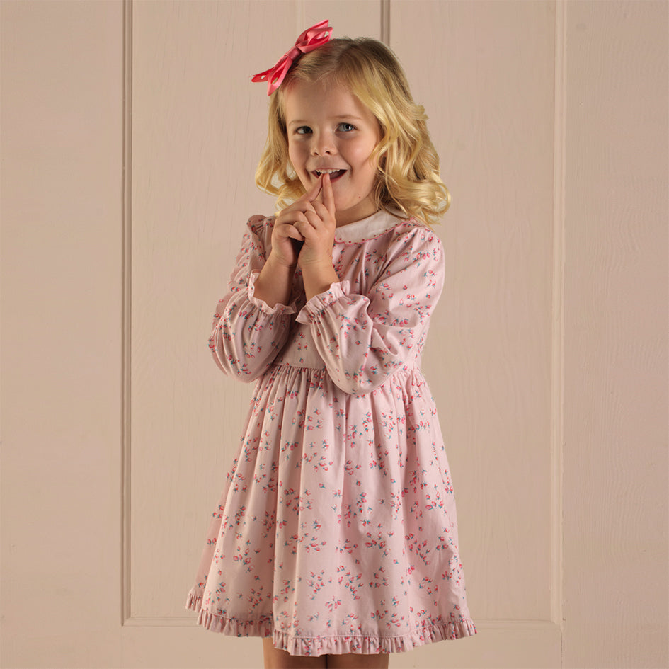 Coral Grosgrain Ribbon Hairbow