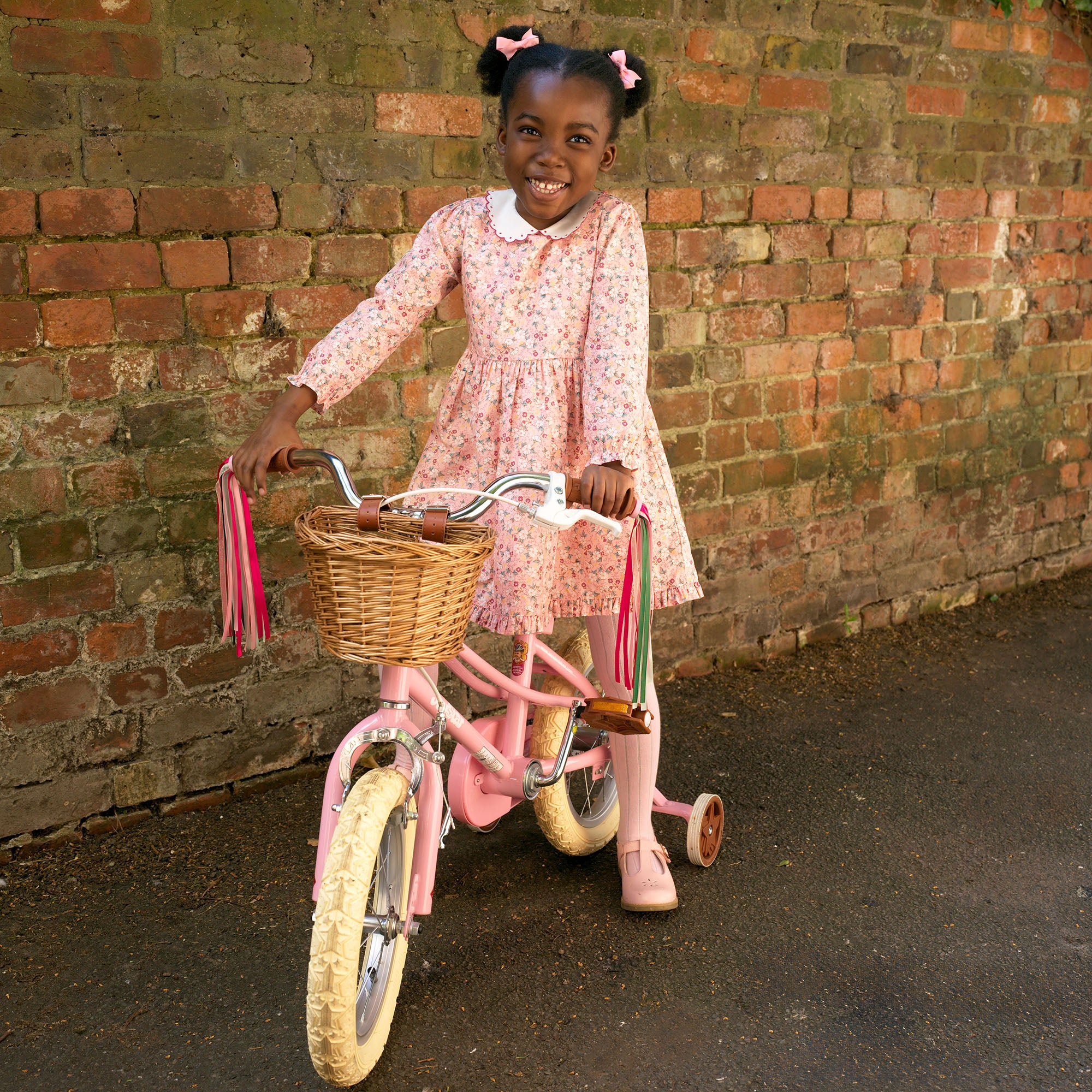 Sybil Pink Scalloped Collar Dress
