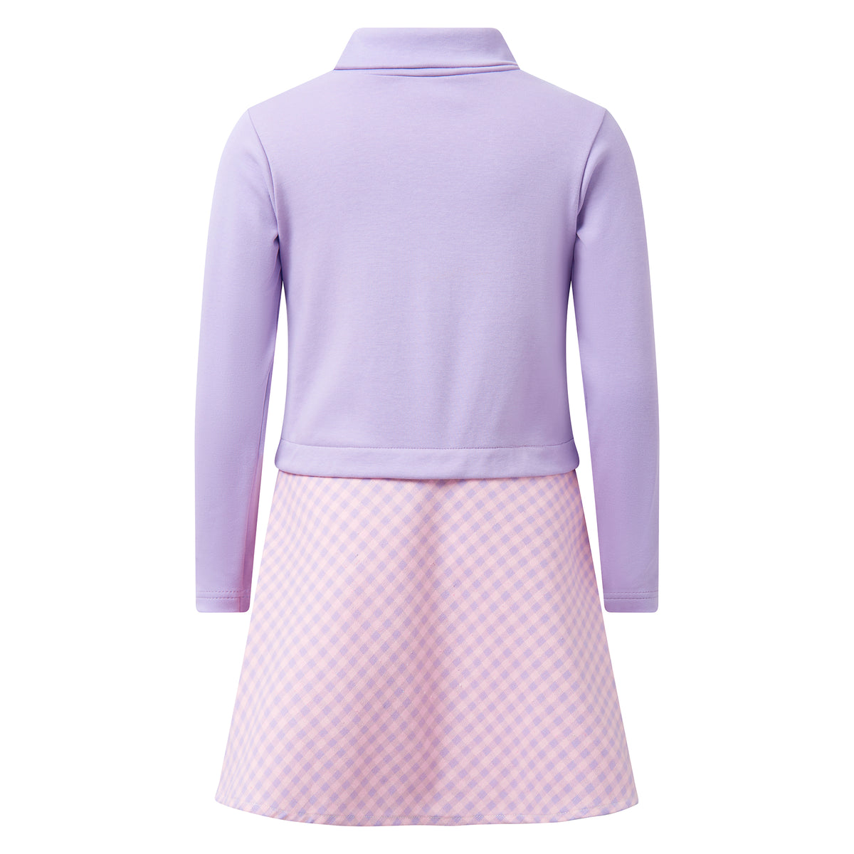 Check Turtle Neck Dress