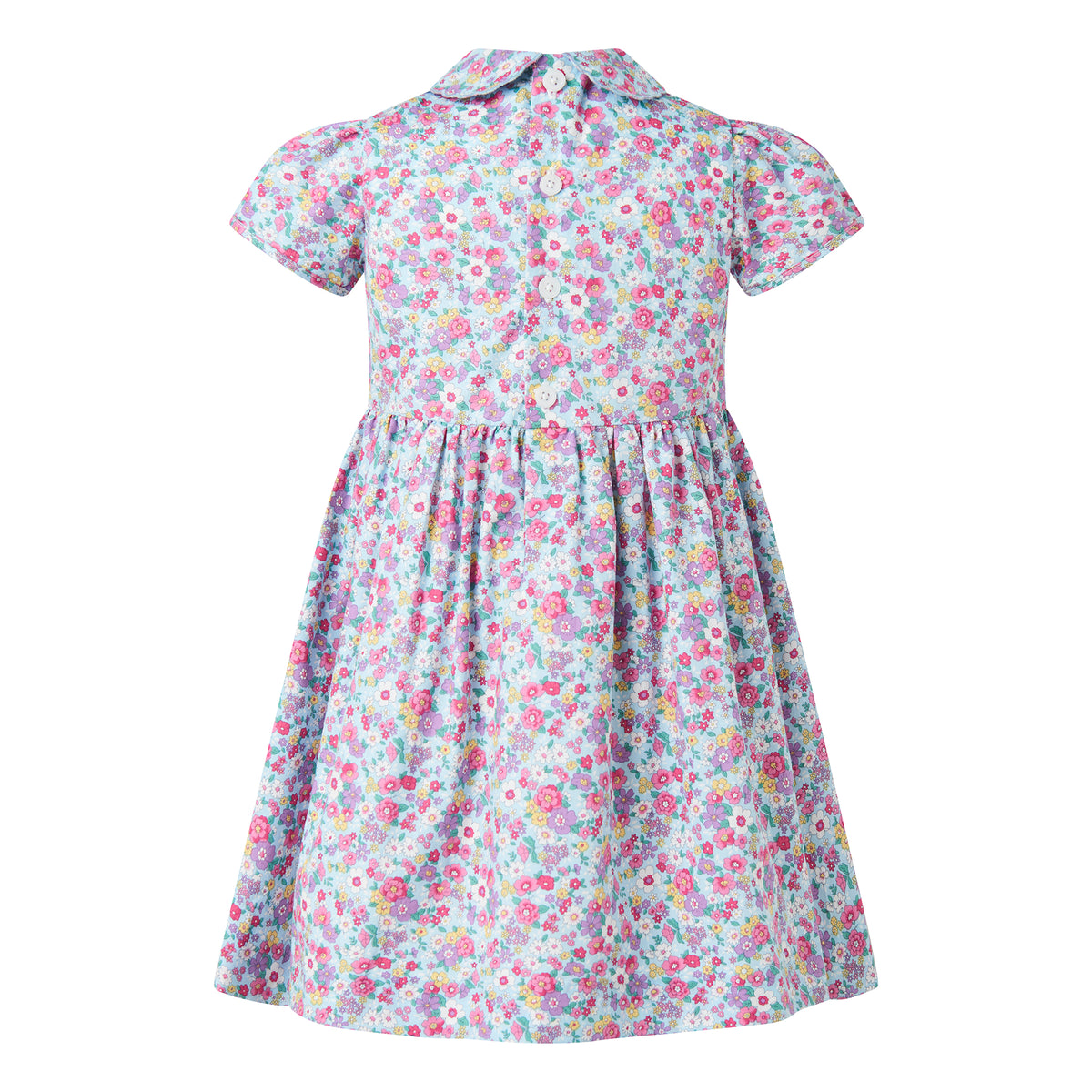Candy Floral Half Button-front Dress
