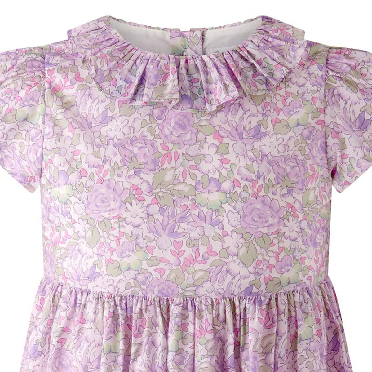 Hydrangea Frill Collar Dress
