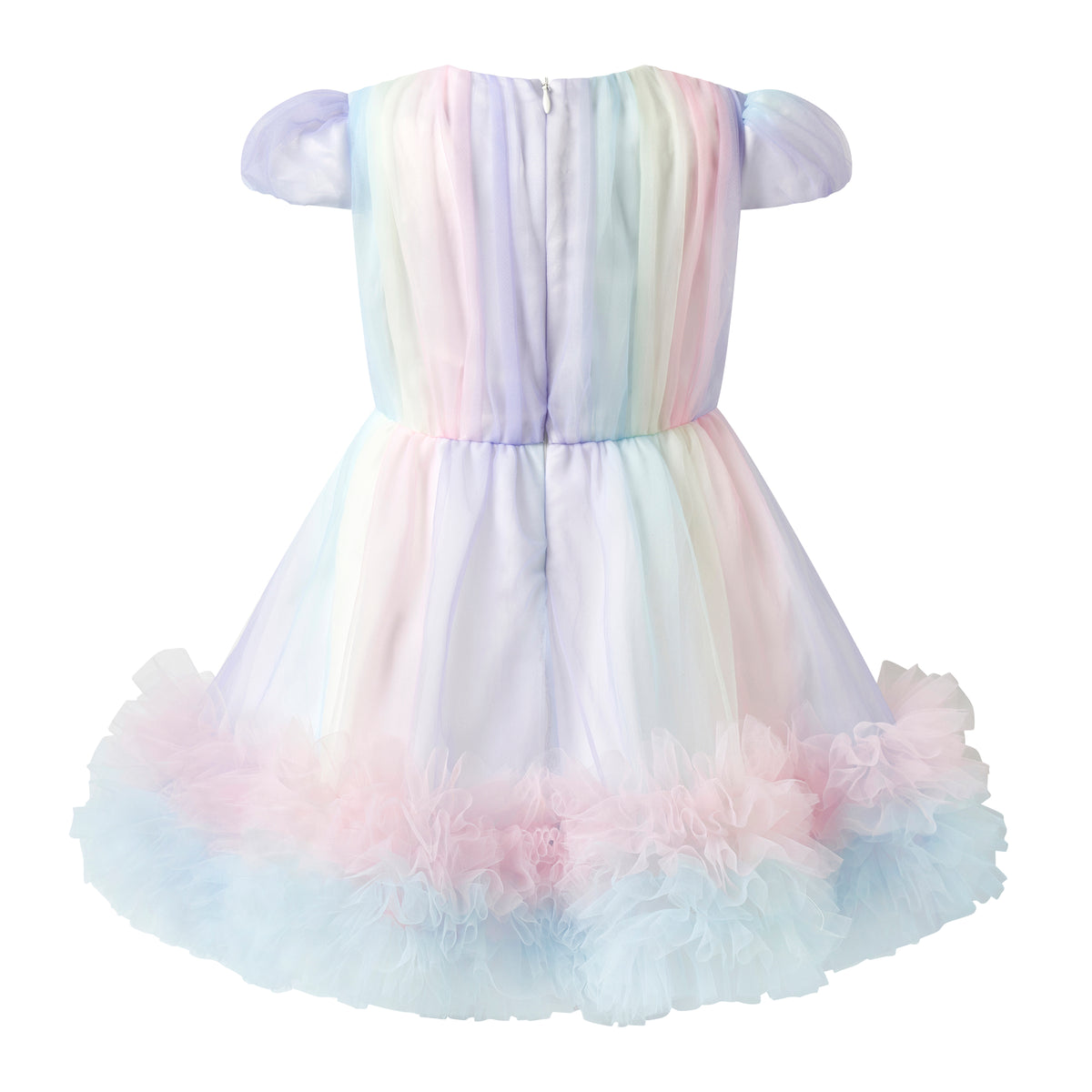 Rainbow Tulle Party Dress