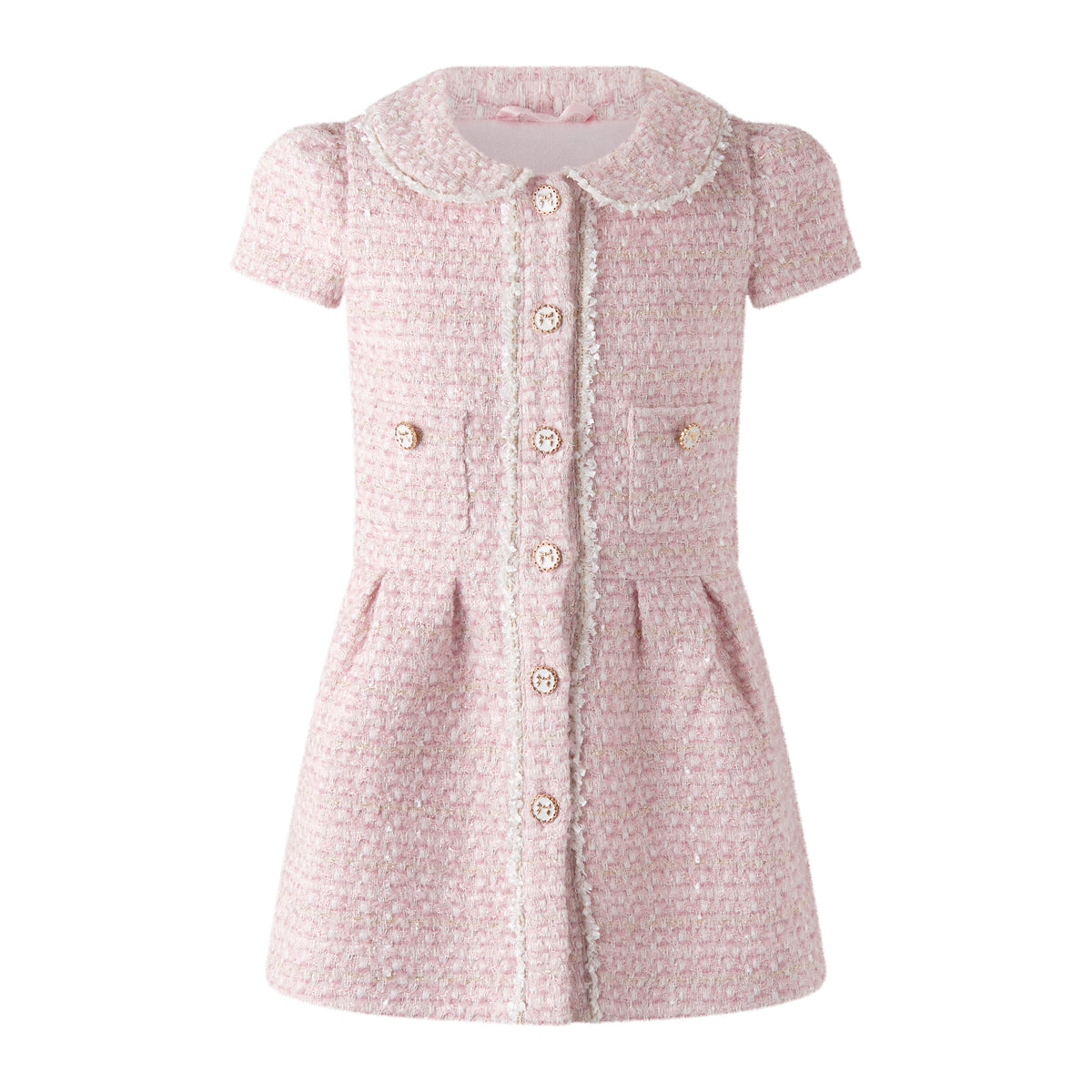 Pink Tweed Dress