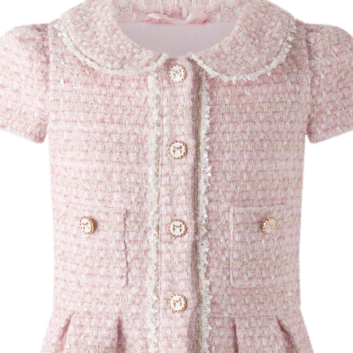 Pink Tweed Dress