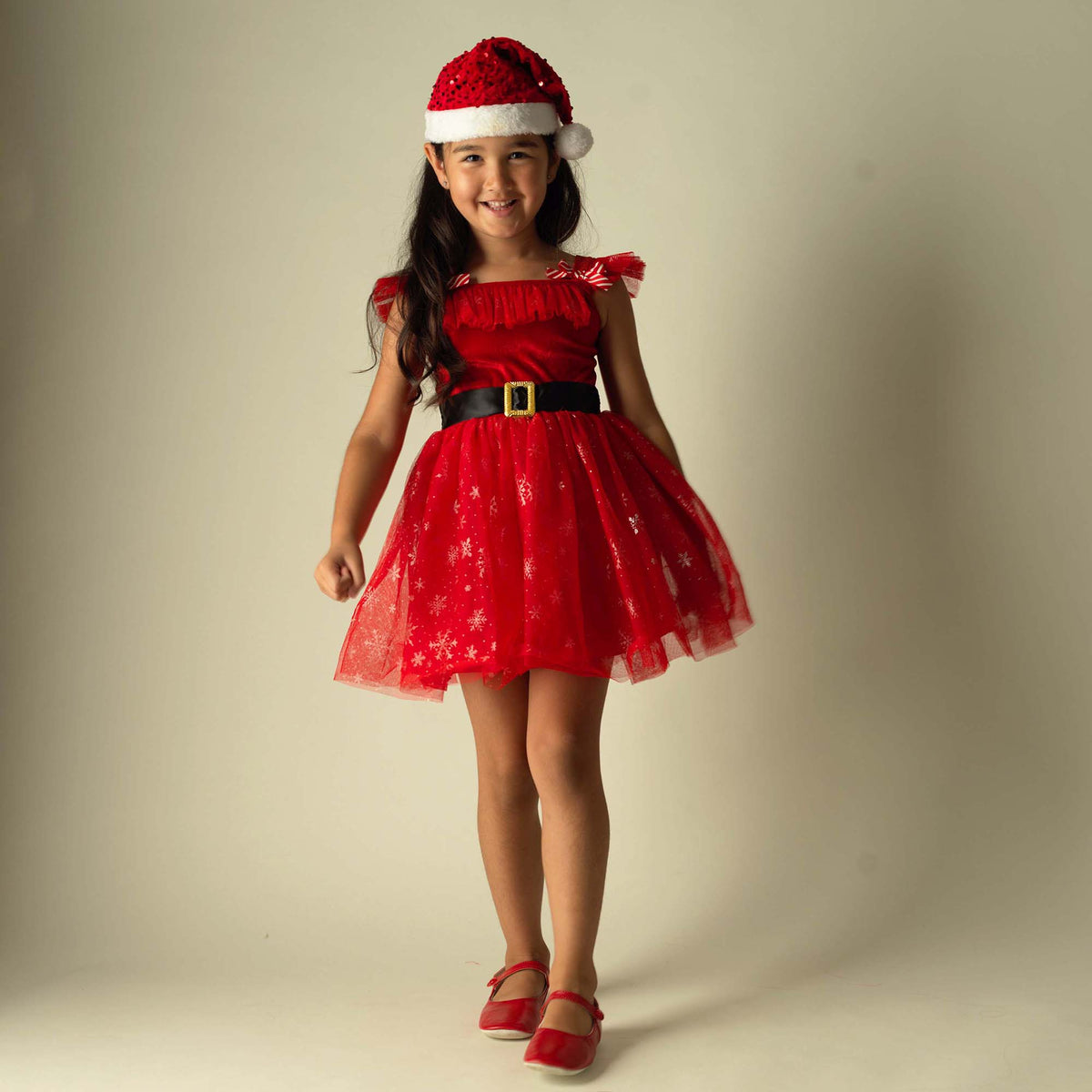 Santa Dress, Cape and Hat Set