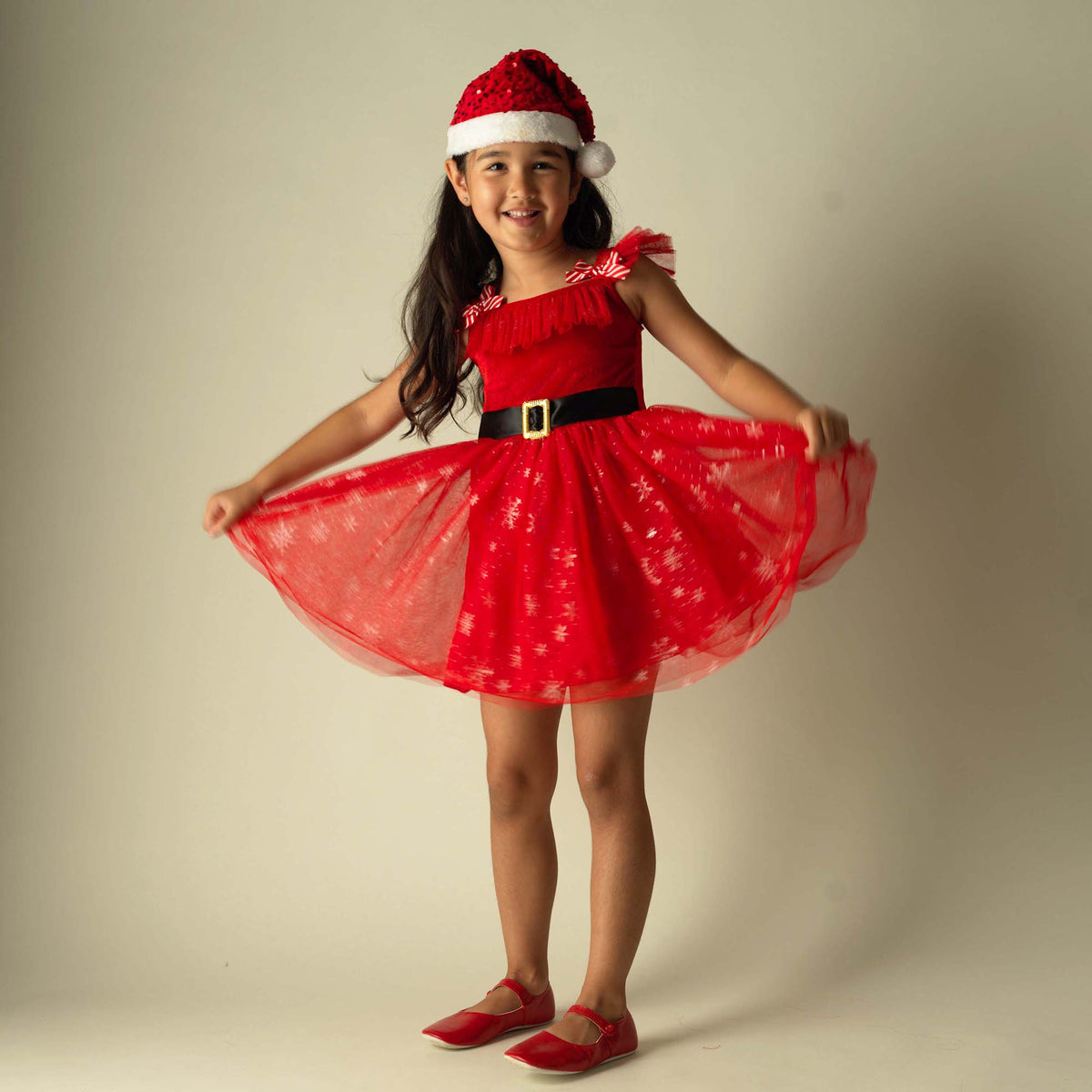 Santa Dress, Cape and Hat Set