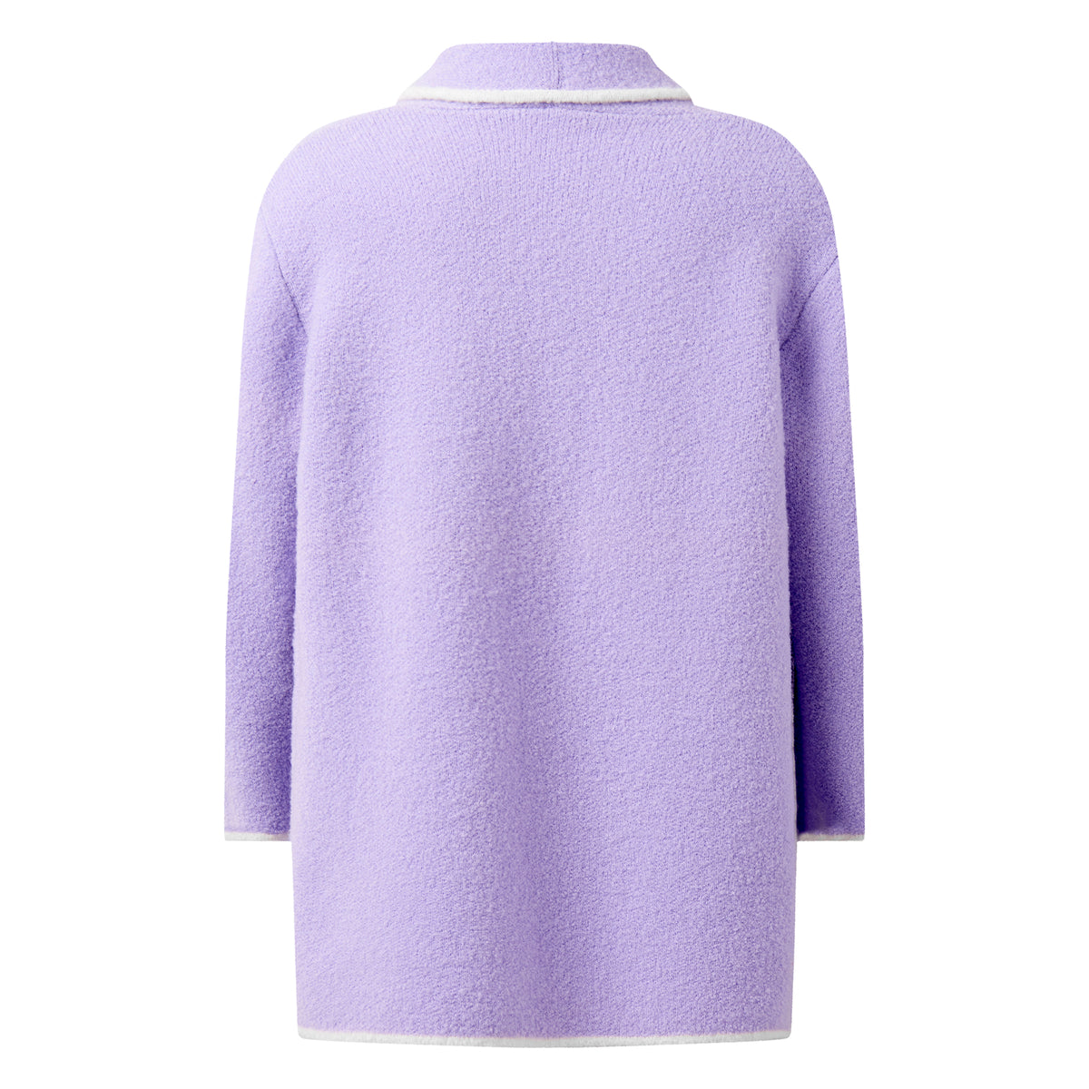 Purple Long Knit Cardigan