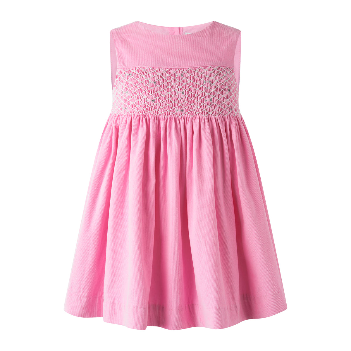 Rose Smocked Babycord Pinafore & Blouse Set